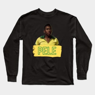 Pele Football Legend Fans Design Long Sleeve T-Shirt